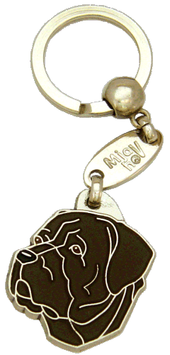 CANE CORSO BRINDLE <br> (keyring, engraving included)